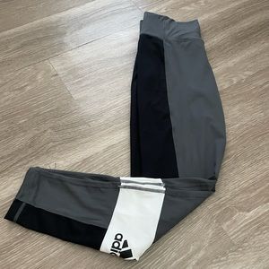Adidas Gray Hi-Rise Leggings